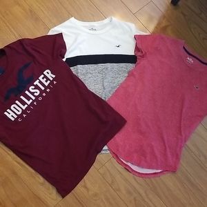 3 Hollister tshirts